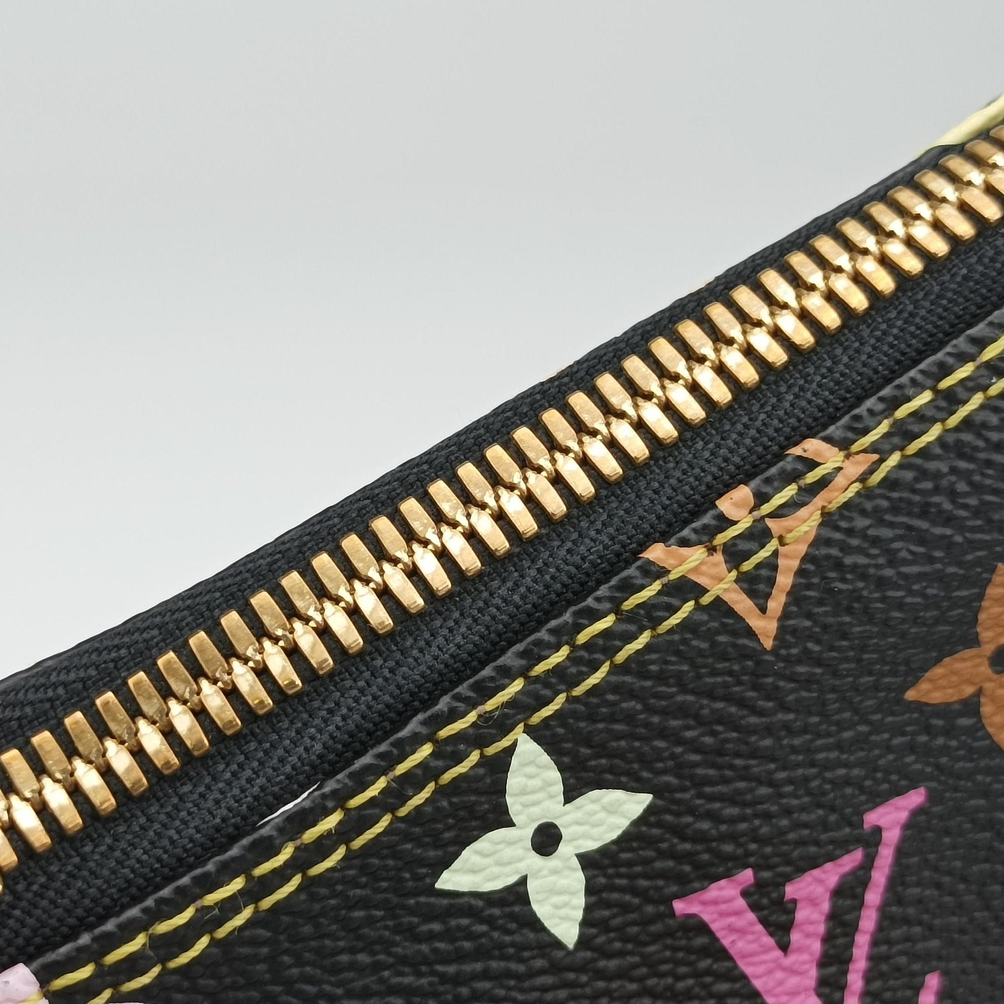 Pre-owned Louis Vuitton RITA Noir Monogram Multicolor M40126 shoulderbag | stylenewstar