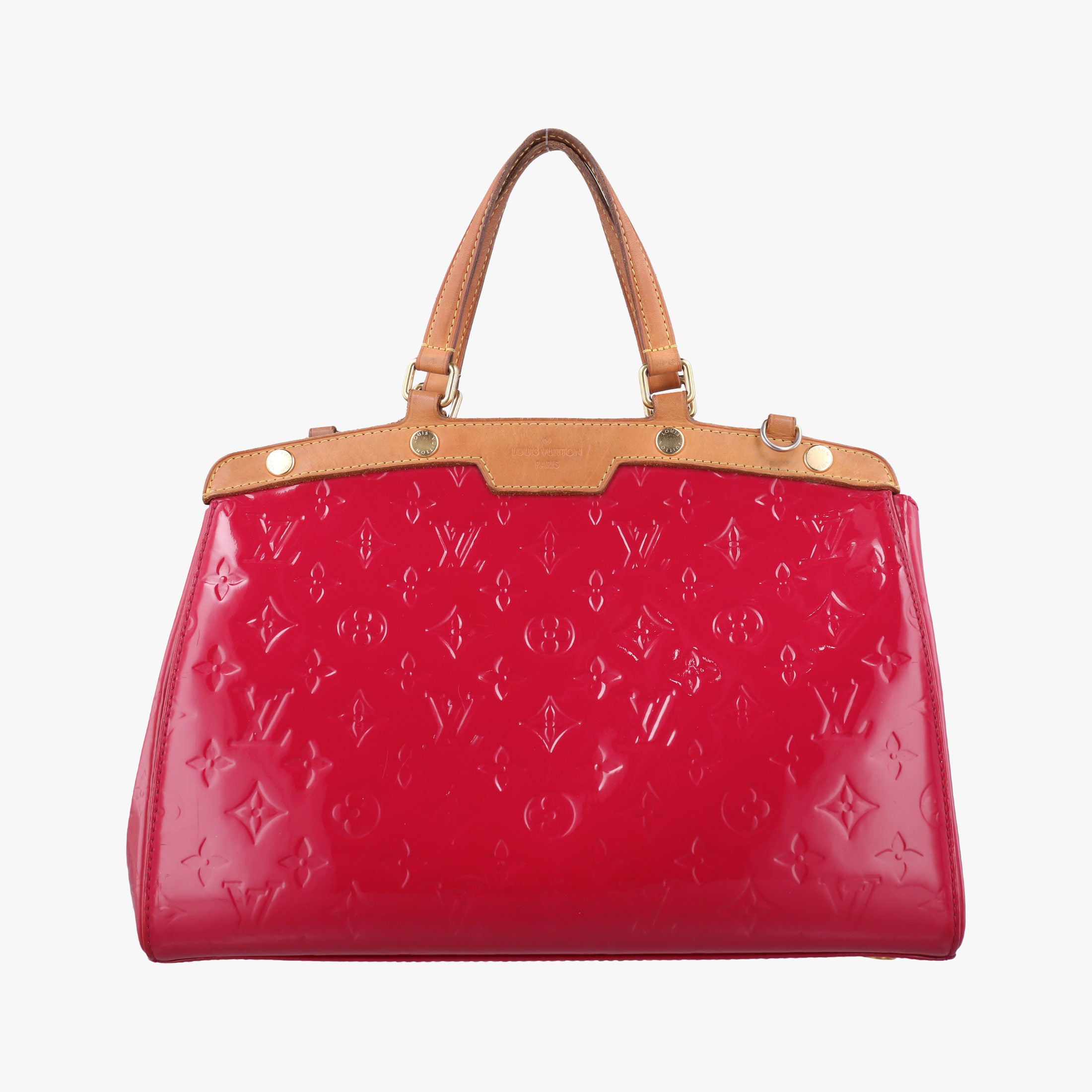 Pre-owned Louis Vuitton Brea MM ROSE INDIEN Vernis M91798 handbag | stylenewstar