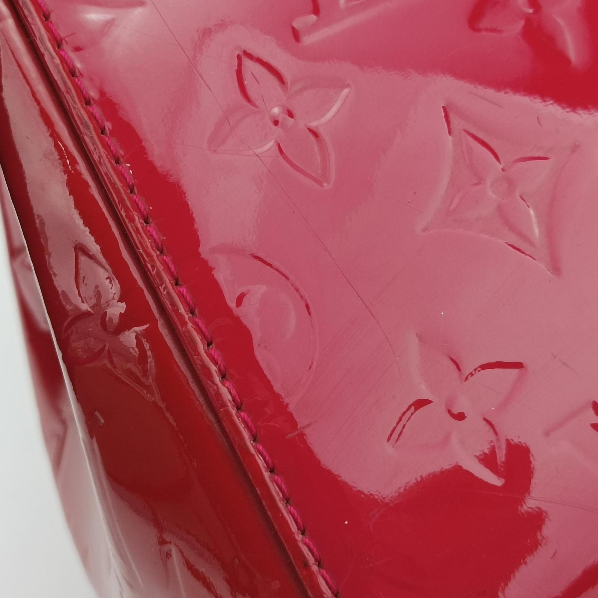 Pre-owned Louis Vuitton Brea MM ROSE INDIEN Vernis M91798 handbag | stylenewstar