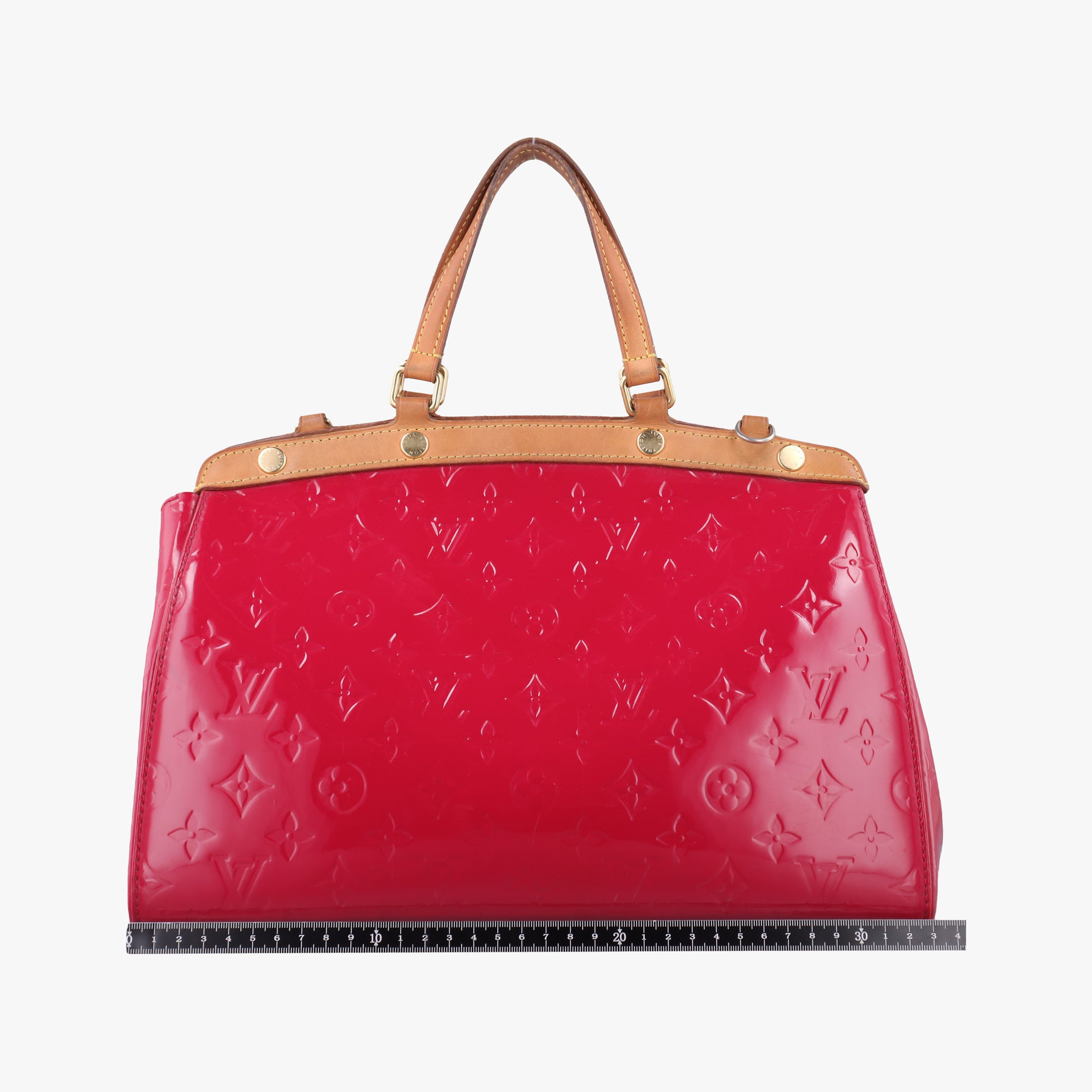 Pre-owned Louis Vuitton Brea MM ROSE INDIEN Vernis M91798 handbag | stylenewstar