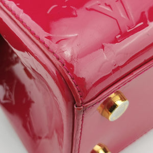 Pre-owned Louis Vuitton Brea MM ROSE INDIEN Vernis M91798 handbag | stylenewstar