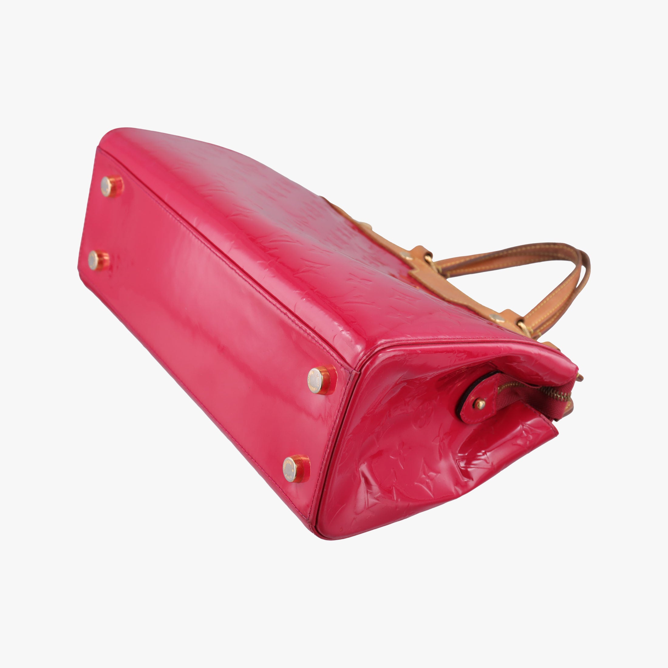 Pre-owned Louis Vuitton Brea MM ROSE INDIEN Vernis M91798 handbag | stylenewstar