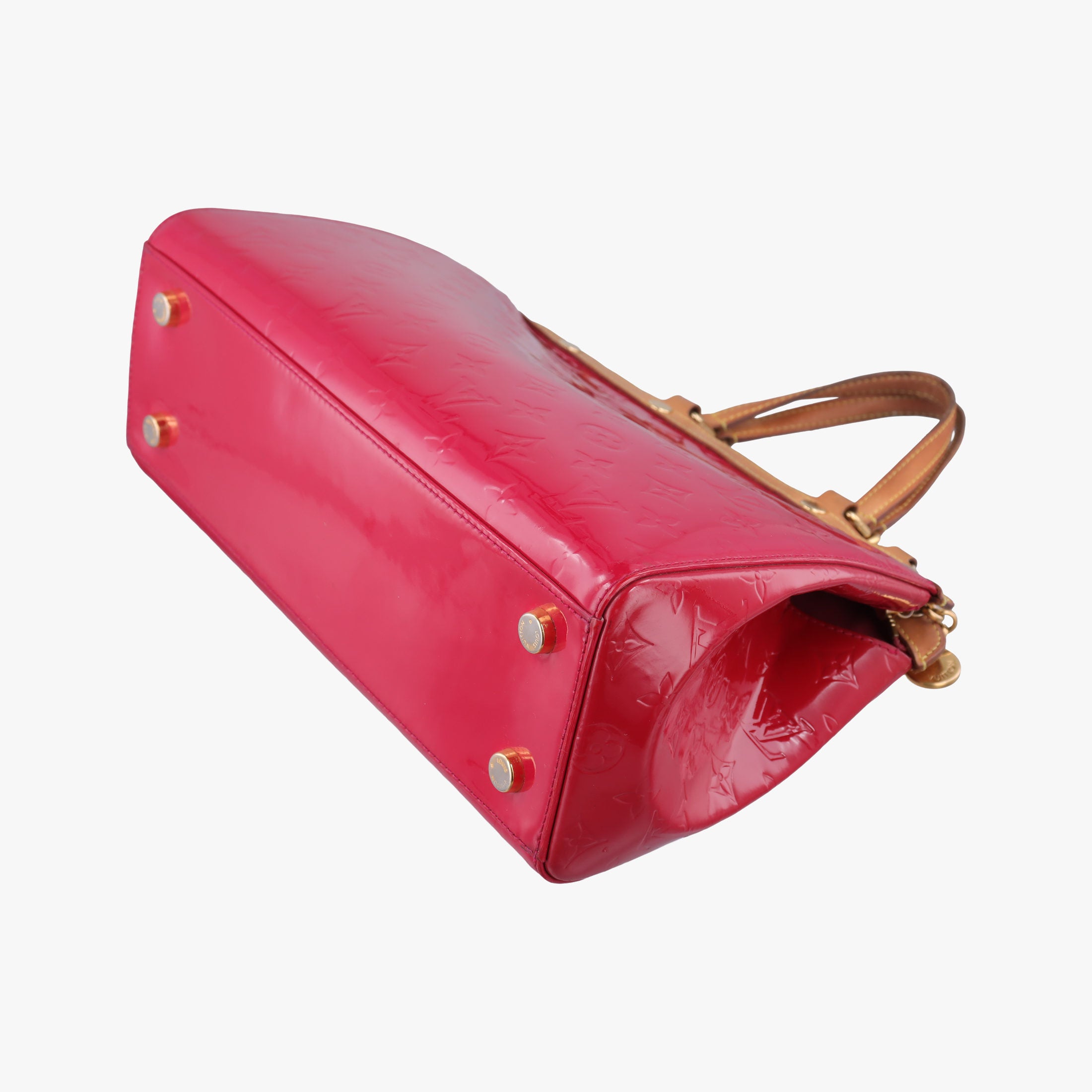 Pre-owned Louis Vuitton Brea MM ROSE INDIEN Vernis M91798 handbag | stylenewstar