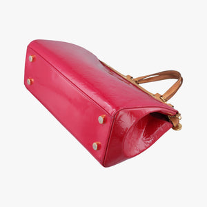 Pre-owned Louis Vuitton Brea MM ROSE INDIEN Vernis M91798 handbag | stylenewstar