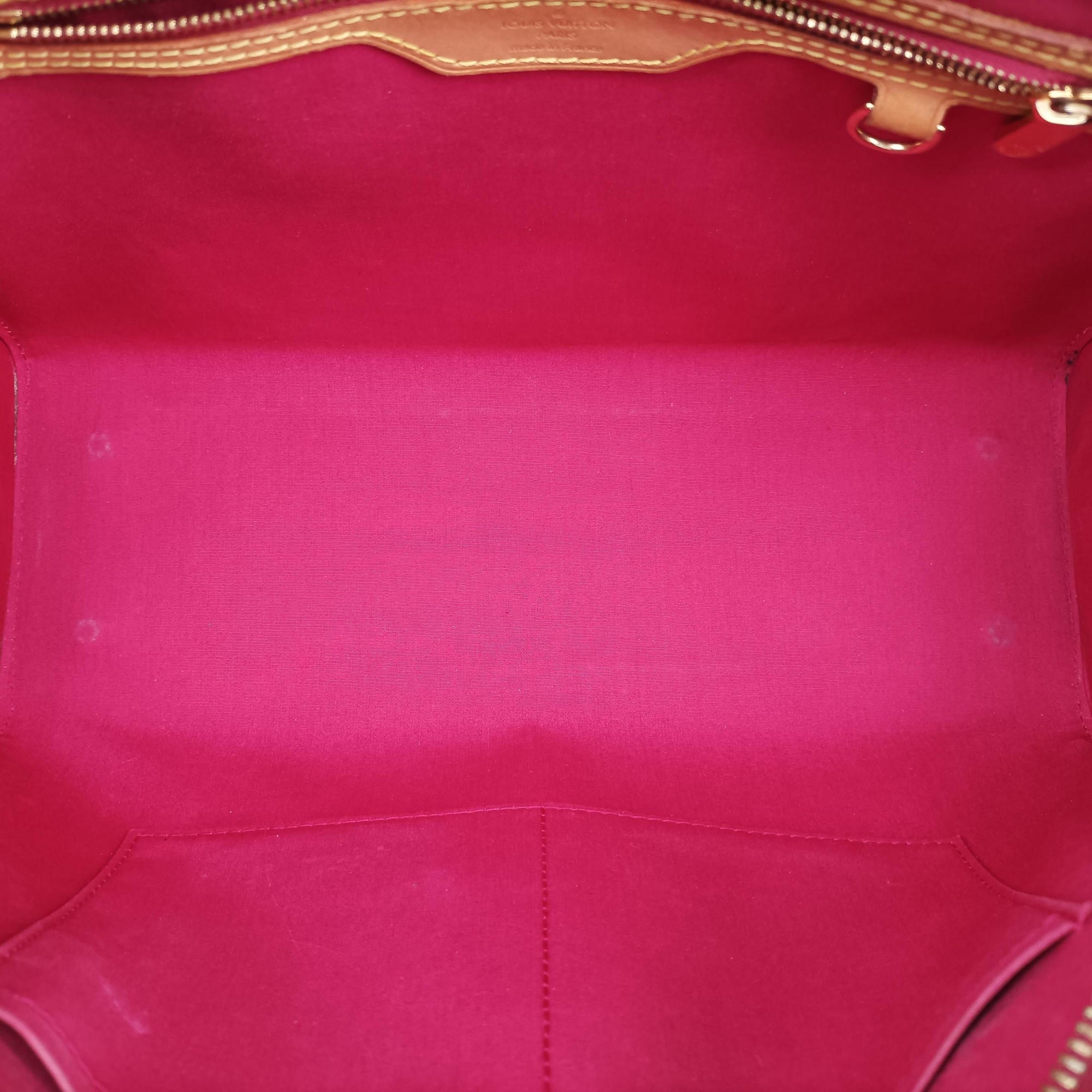 Pre-owned Louis Vuitton Brea MM ROSE INDIEN Vernis M91798 handbag | stylenewstar
