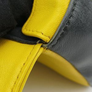 Secondhand Fendi Mini Be Baguette Yellow × Black Leather 8M0315 shoulderbag | stylenewstar