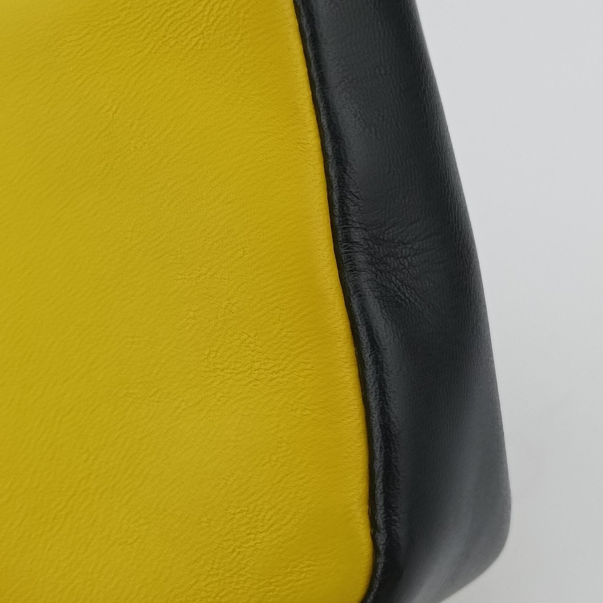Secondhand Fendi Mini Be Baguette Yellow × Black Leather 8M0315 shoulderbag | stylenewstar