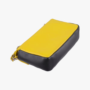 Secondhand Fendi Mini Be Baguette Yellow × Black Leather 8M0315 shoulderbag | stylenewstar