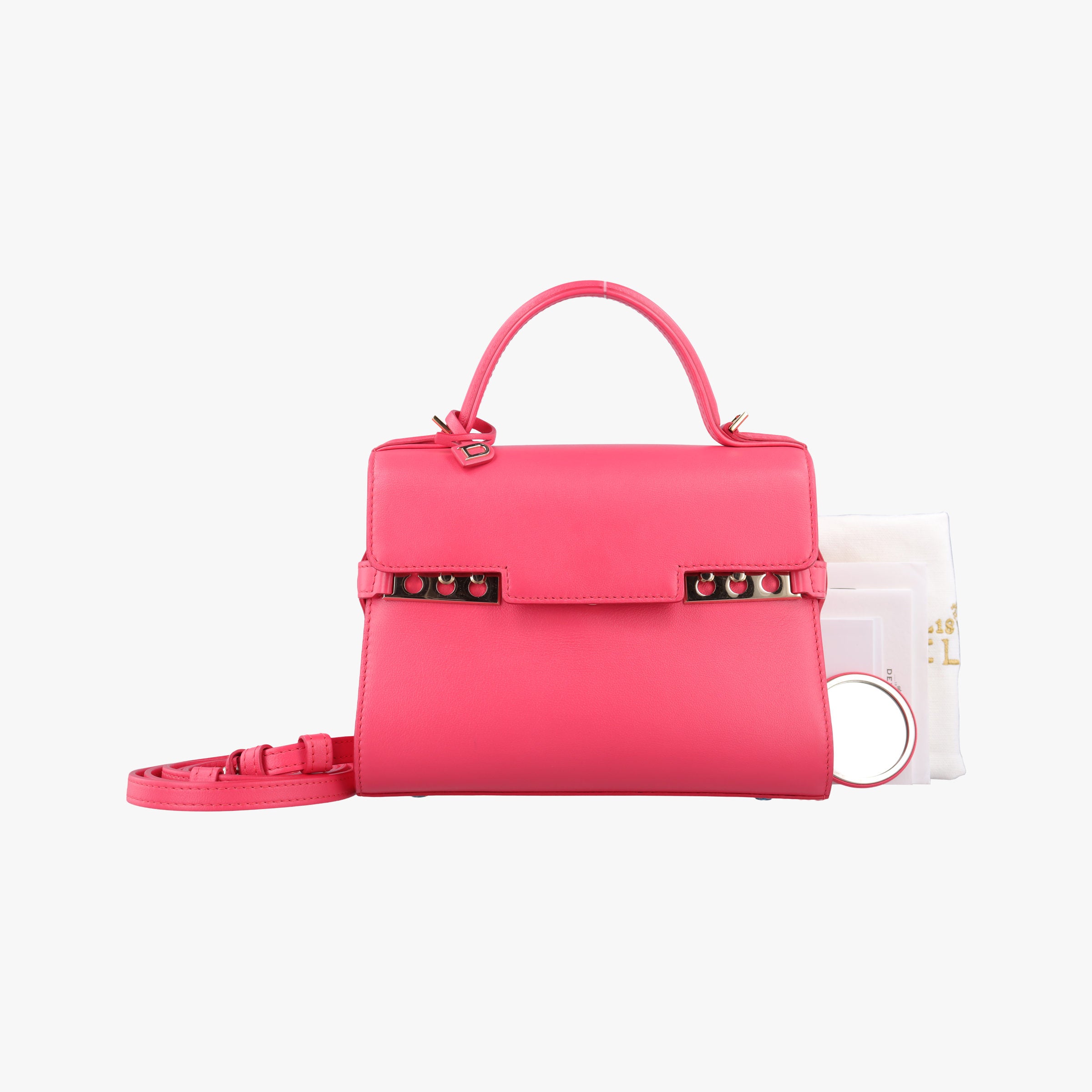 Vintage Delvaux Tempete Pink leather  shoulderbag | stylenewstar