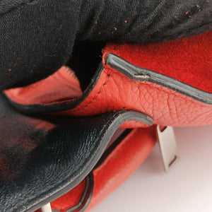 Secondhand Celine Trapeze Orange Suede×leather  shoulderbag | stylenewstar