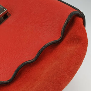 Secondhand Celine Trapeze Orange Suede×leather  shoulderbag | stylenewstar