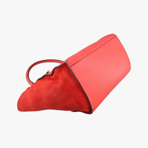 Secondhand Celine Trapeze Orange Suede×leather  shoulderbag | stylenewstar