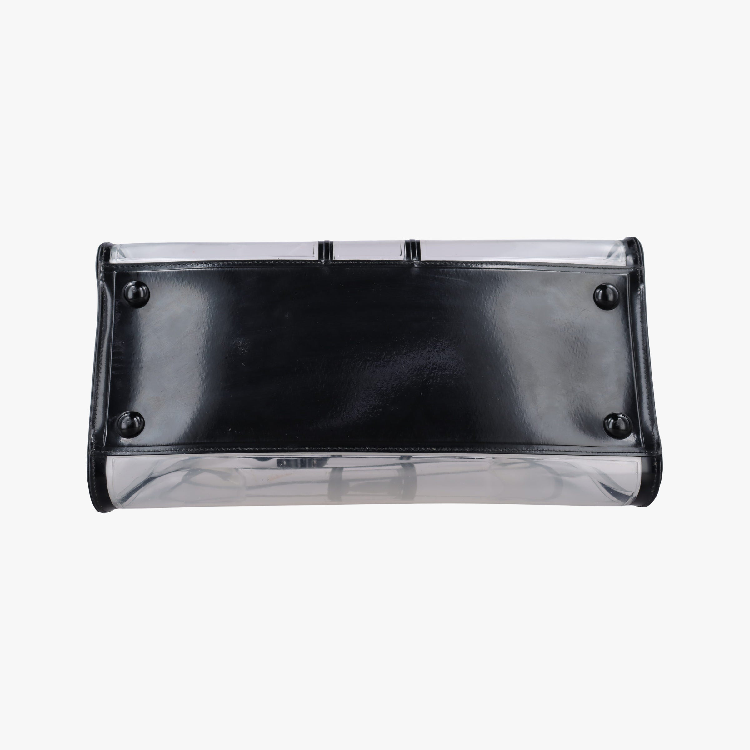 Secondhand Delvaux Brillant X-RAY Limited Edition Clear × Black Transparent PVC  handbag | stylenewstar
