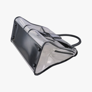 Secondhand Delvaux Brillant X-RAY Limited Edition Clear × Black Transparent PVC  handbag | stylenewstar