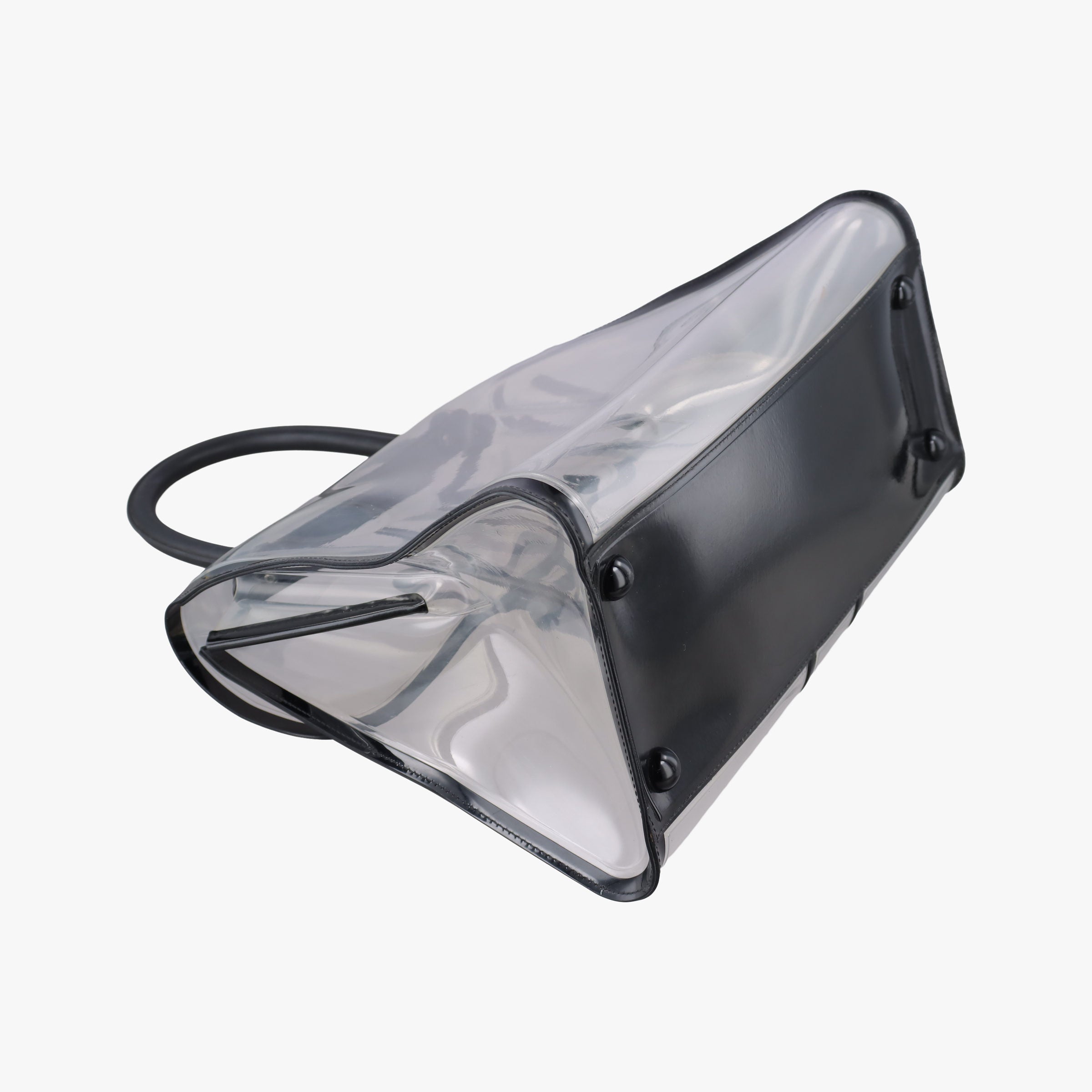 Secondhand Delvaux Brillant X-RAY Limited Edition Clear × Black Transparent PVC  handbag | stylenewstar