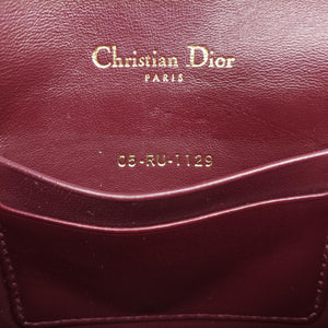Pre-owned Christian Dior Saddle Red Jacquard  bum bag/waist bag | stylenewstar