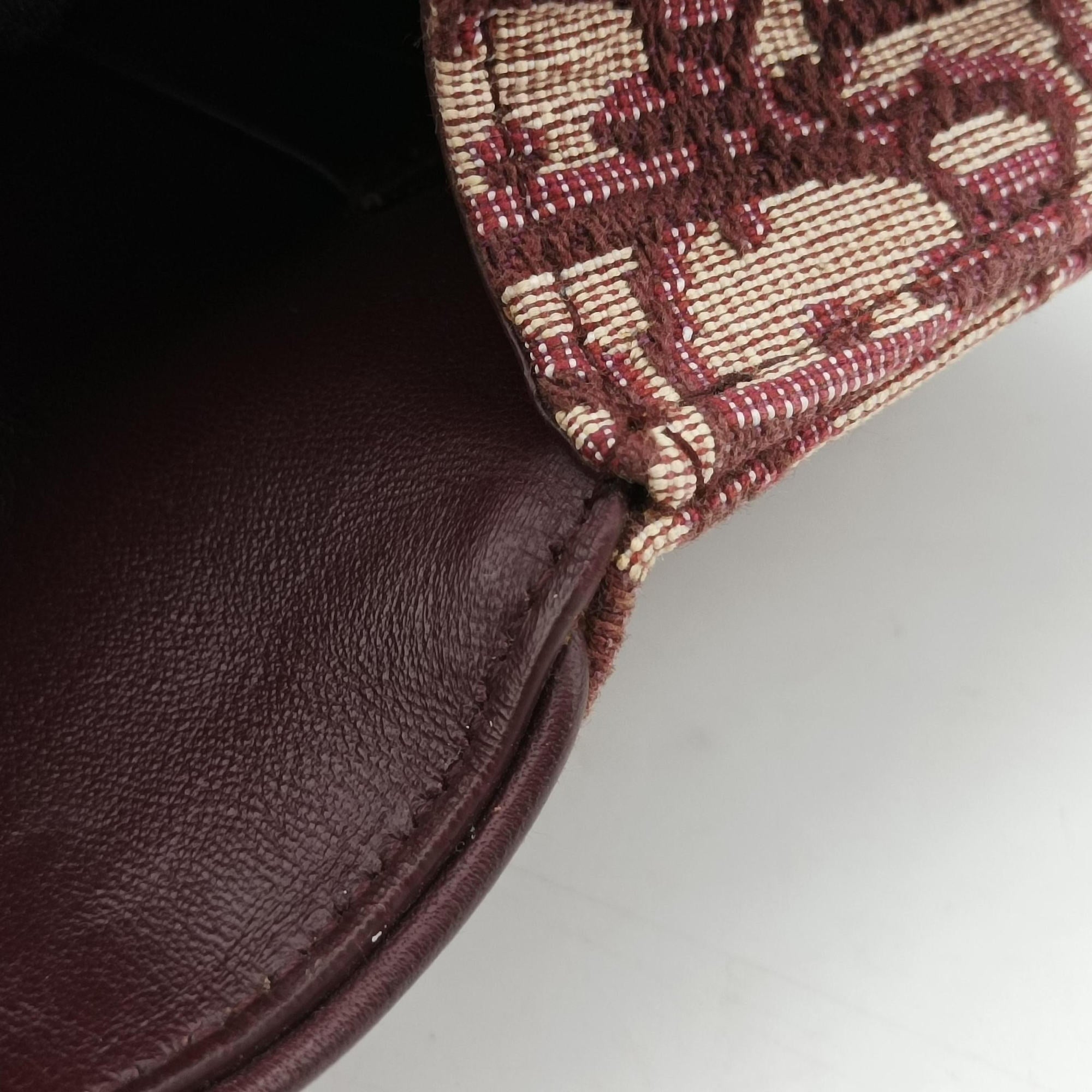 Pre-owned Christian Dior Saddle Red Jacquard  bum bag/waist bag | stylenewstar