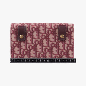 Pre-owned Christian Dior Saddle Red Jacquard  bum bag/waist bag | stylenewstar