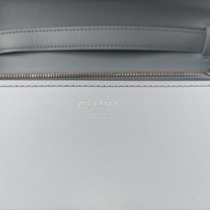 Pre-owned Celine Classic Box Blue Leather  shoulderbag | stylenewstar
