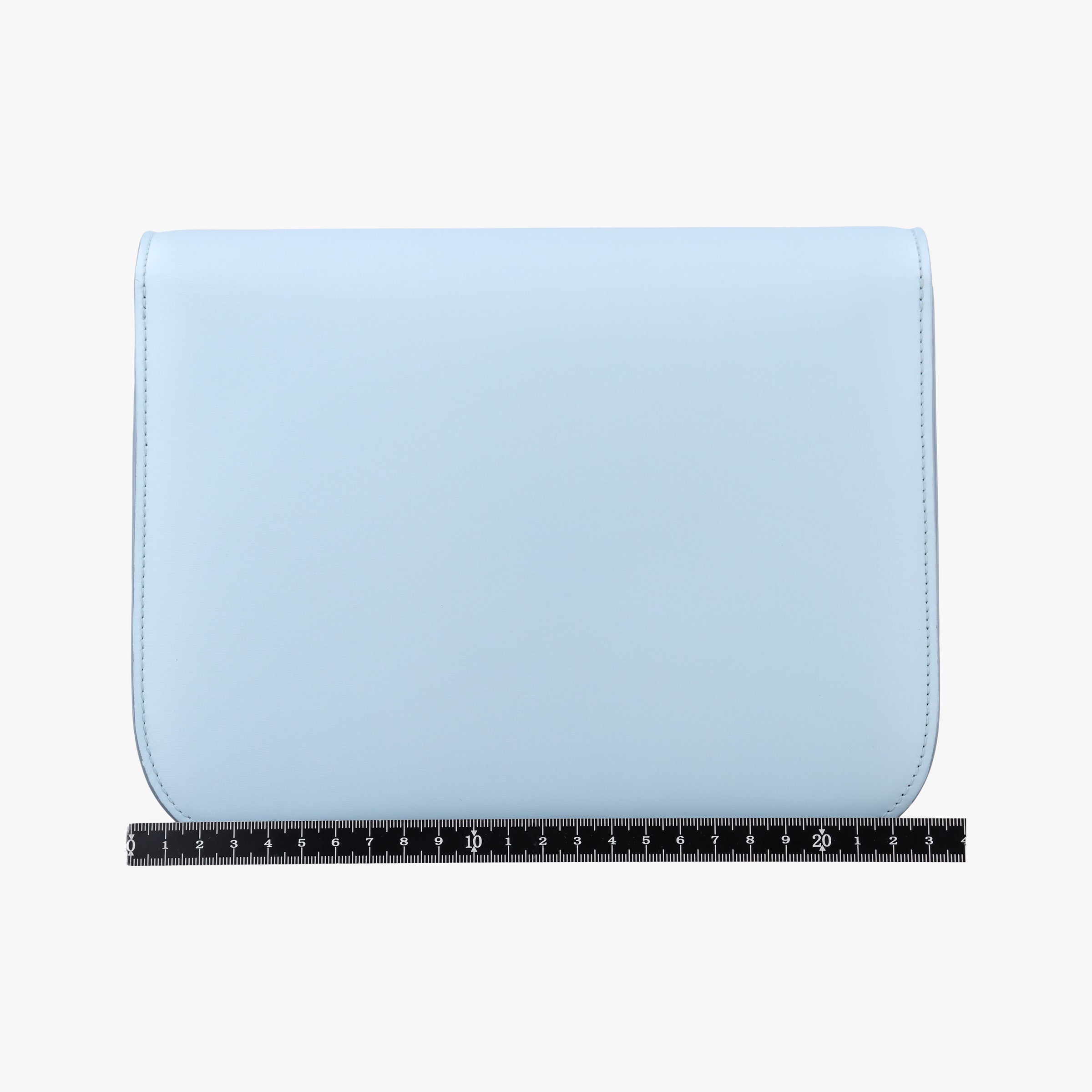 Pre-owned Celine Classic Box Blue Leather  shoulderbag | stylenewstar
