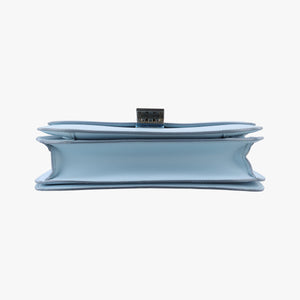 Pre-owned Celine Classic Box Blue Leather  shoulderbag | stylenewstar