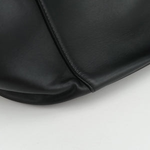Pre-owned Bottega Veneta basket Black Leather  shoulderbag | stylenewstar