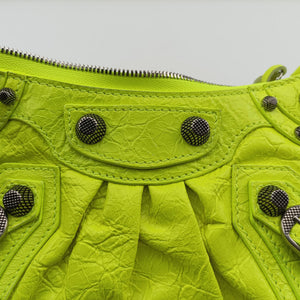 Secondhand Balenciaga Le Cagole Green lambskin  shoulderbag | stylenewstar