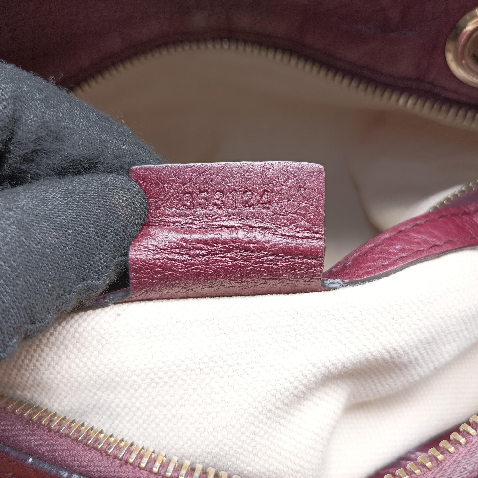 Pre-owned Gucci bamboo shopper Purple Leather 353124 shoulderbag | stylenewstar