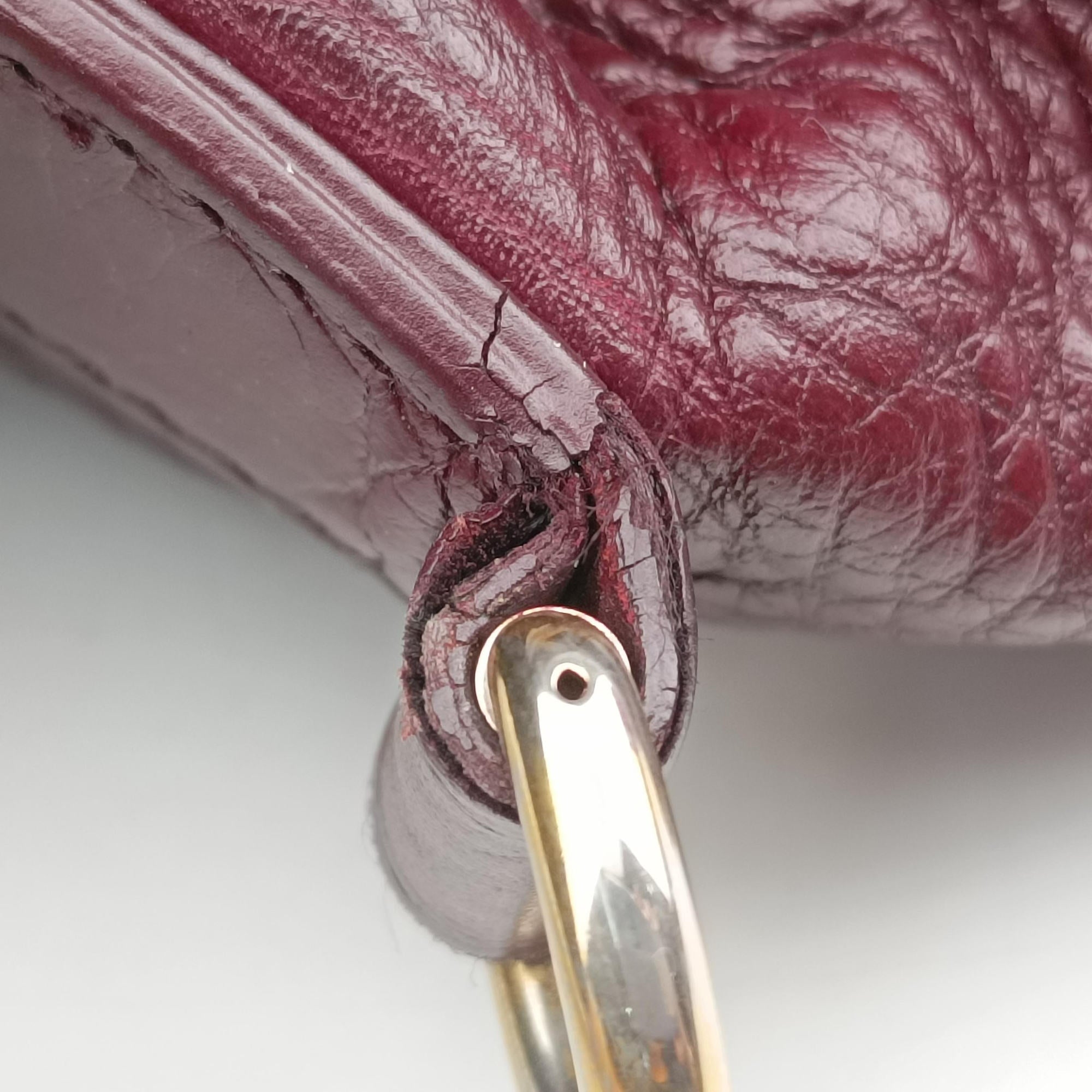 Pre-owned Gucci bamboo shopper Purple Leather 353124 shoulderbag | stylenewstar