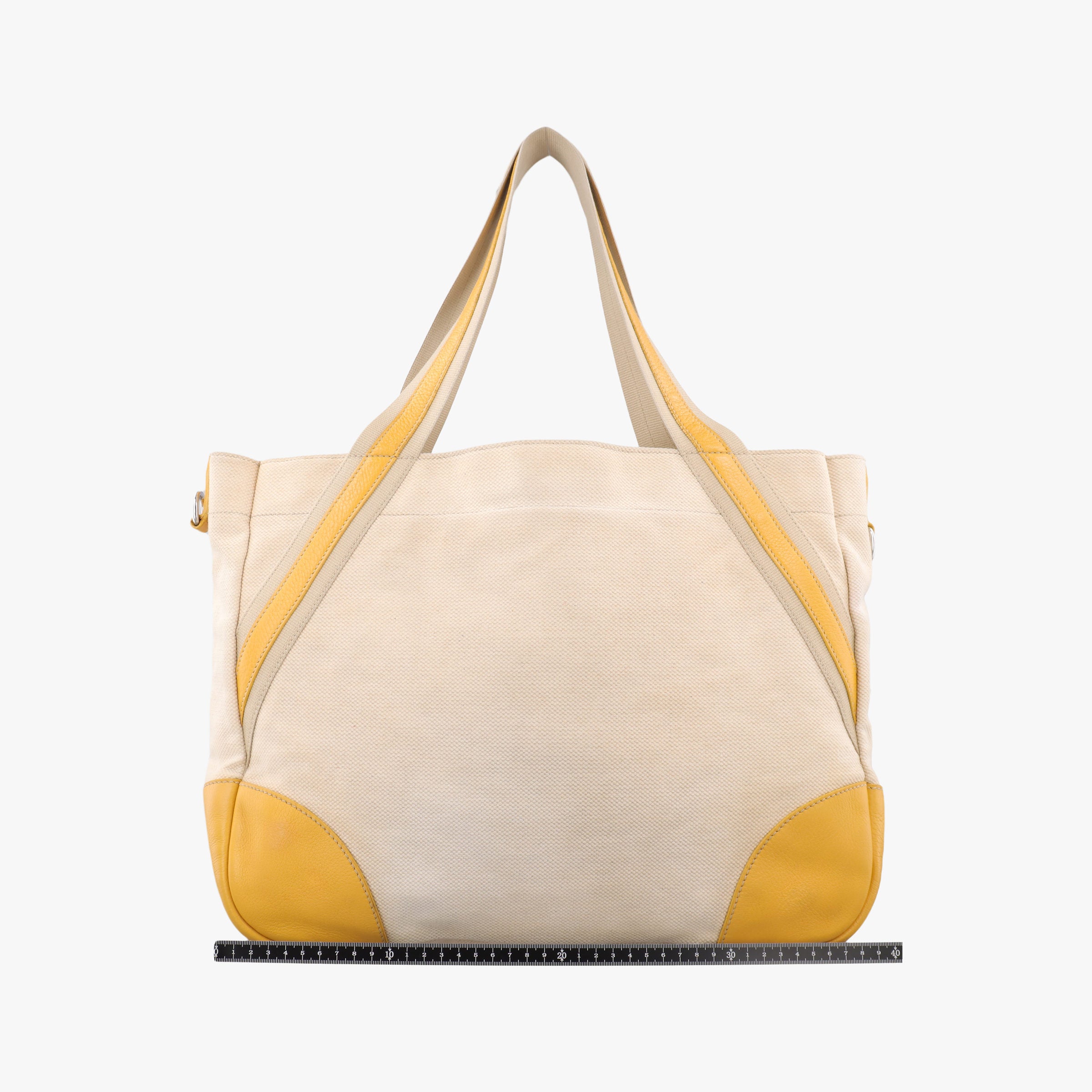 Vintage Prada Tote bag Beige x Yellowe x multi Canvas x Leather  handbag | stylenewstar