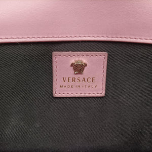 Vintage VERSACE medusa Pink Suede x Leather  shoulderbag | stylenewstar