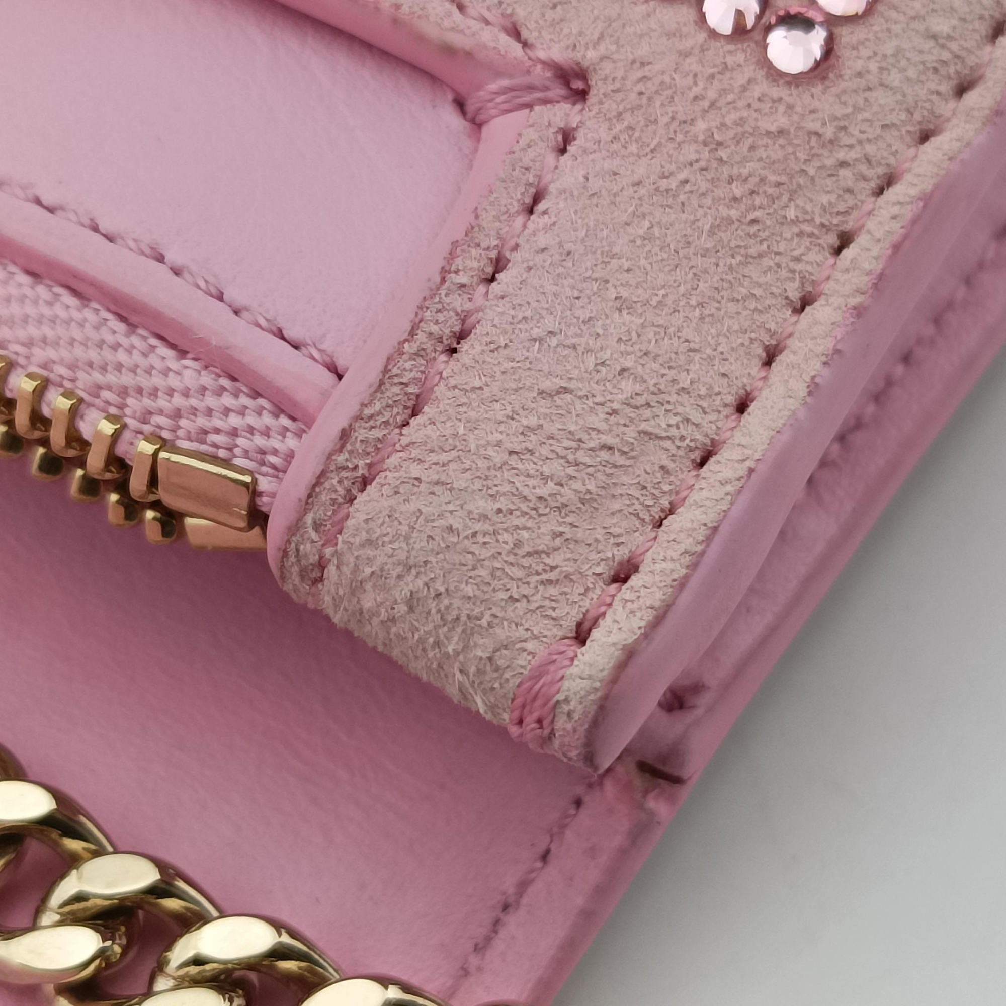 Vintage VERSACE medusa Pink Suede x Leather  shoulderbag | stylenewstar