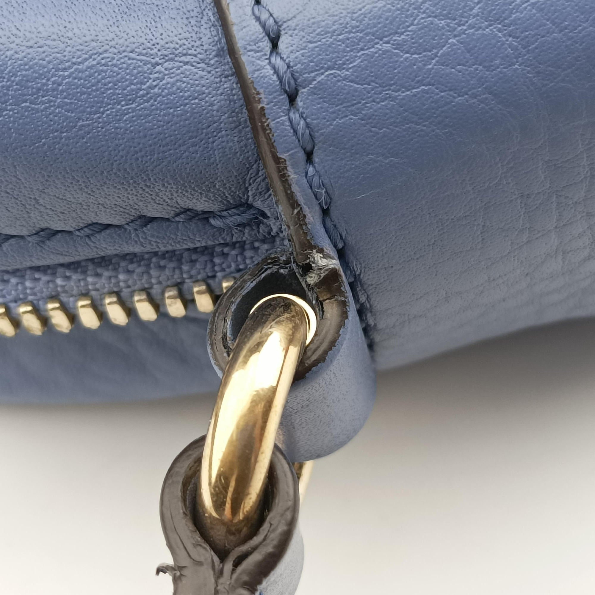 Pre-owned Gucci Soho Blue Leather 308364 shoulderbag | stylenewstar