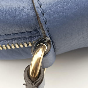 Pre-owned Gucci Soho Blue Leather 308364 shoulderbag | stylenewstar