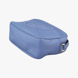 Pre-owned Gucci Soho Blue Leather 308364 shoulderbag | stylenewstar