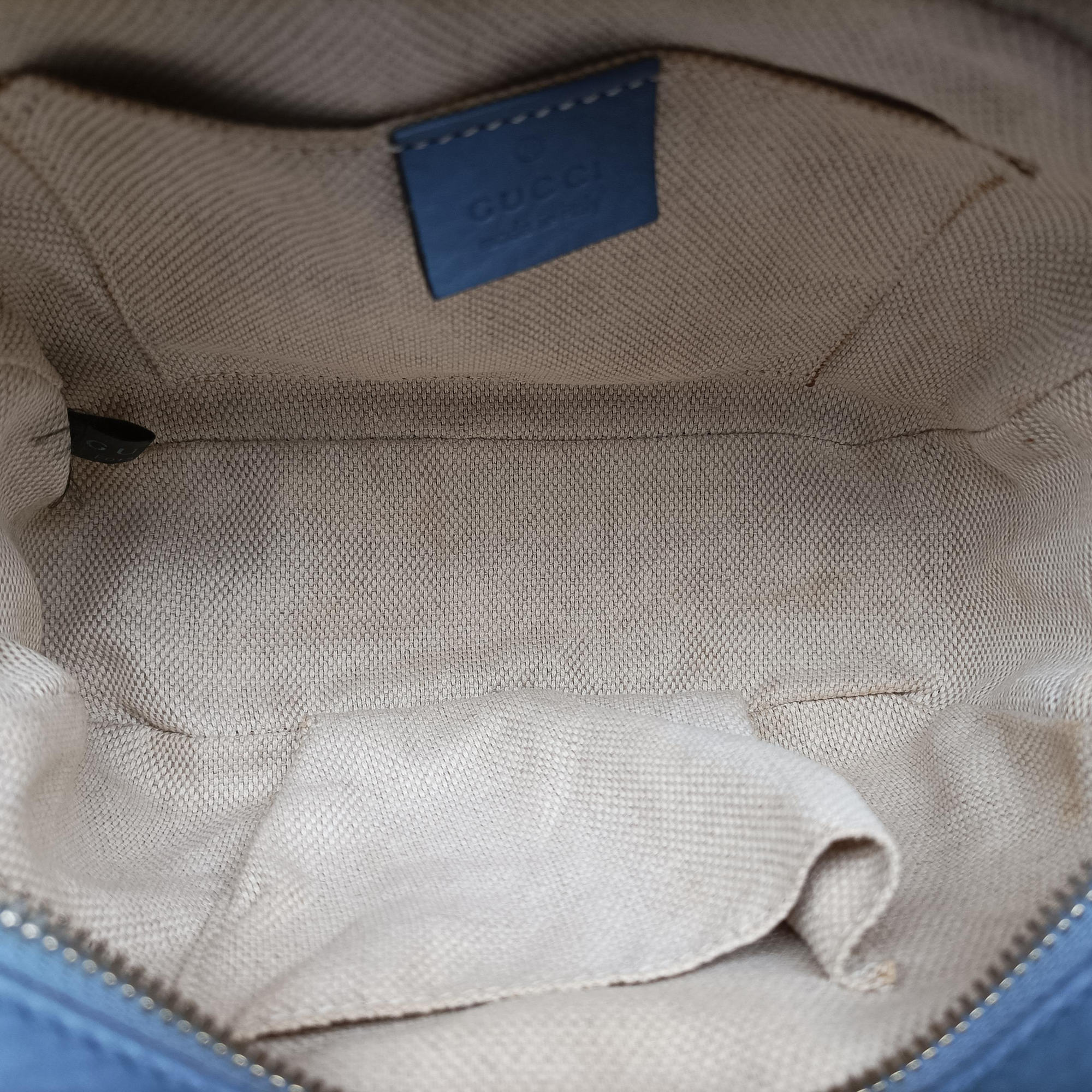 Pre-owned Gucci Soho Blue Leather 308364 shoulderbag | stylenewstar