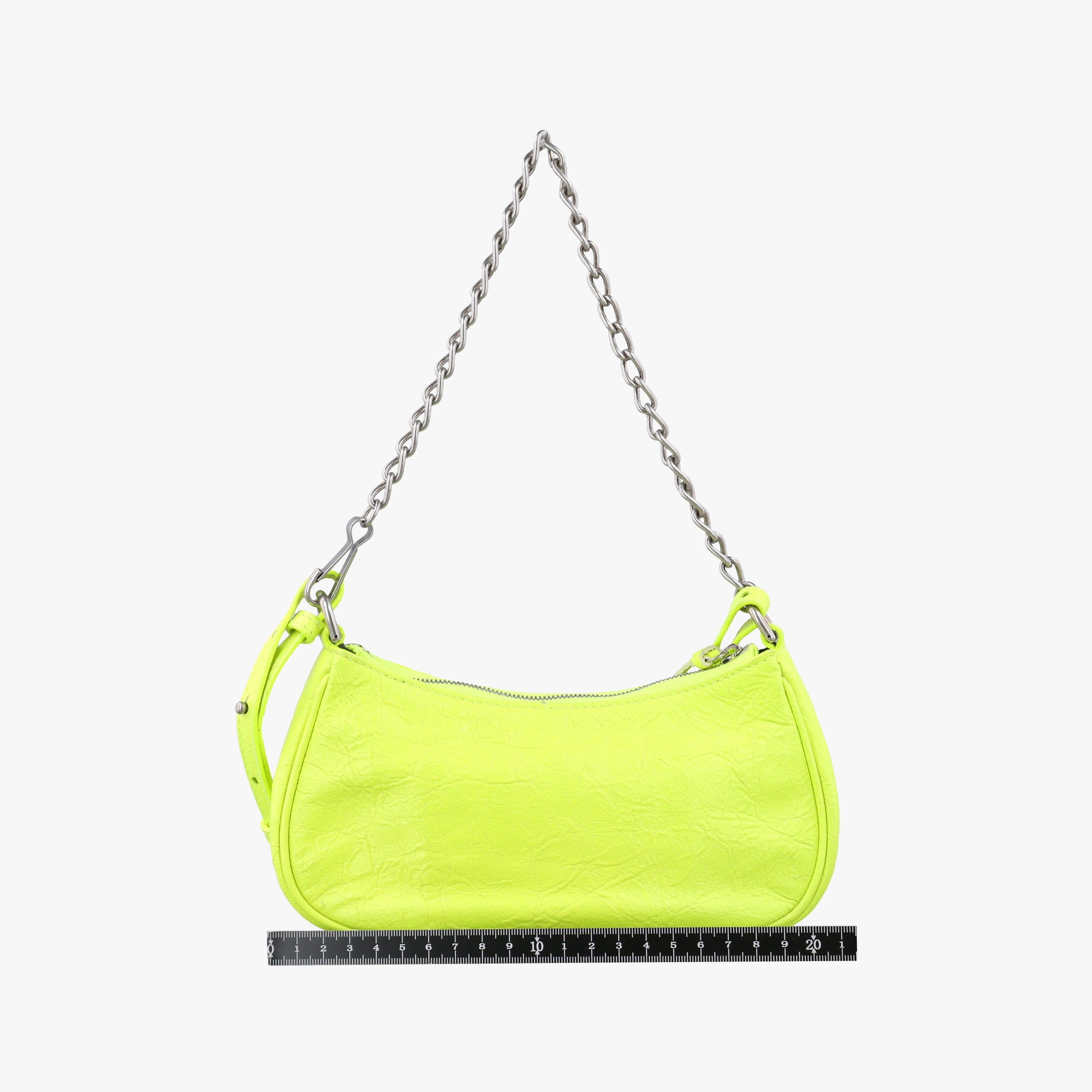 Pre-owned Balenciaga Le Cagole Green lambskin  shoulderbag | stylenewstar