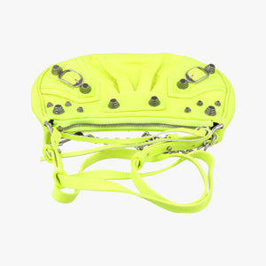 Pre-owned Balenciaga Le Cagole Green lambskin  shoulderbag | stylenewstar