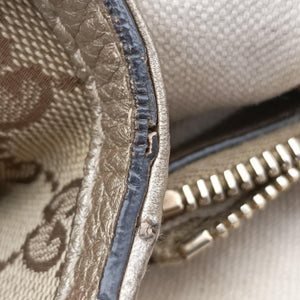 Vintage Gucci Bella Bamboo Tassel fringe khaki canvas×leather 269945 handbag | stylenewstar