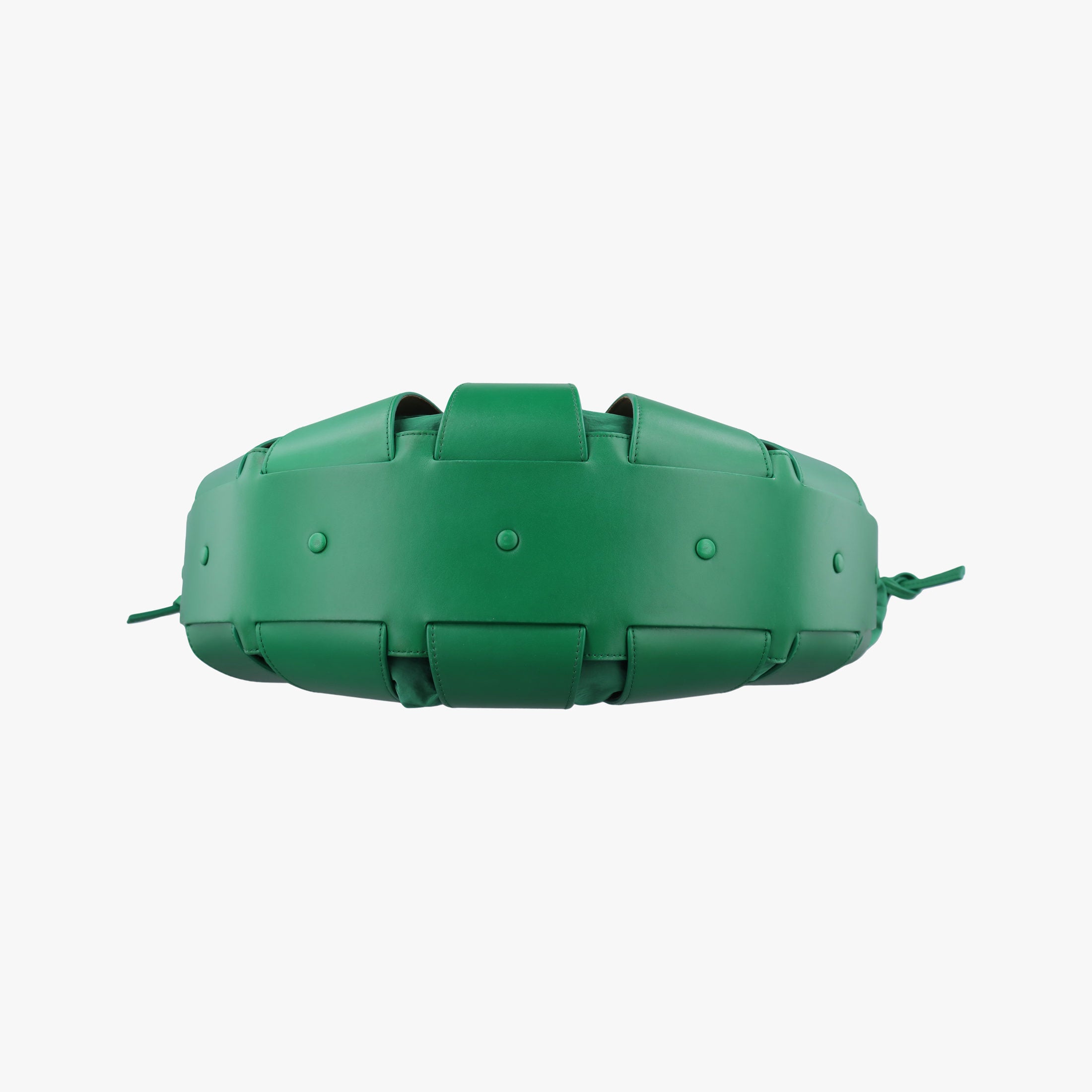Secondhand Bottega Veneta The Shell Green Leather  shoulderbag | stylenewstar