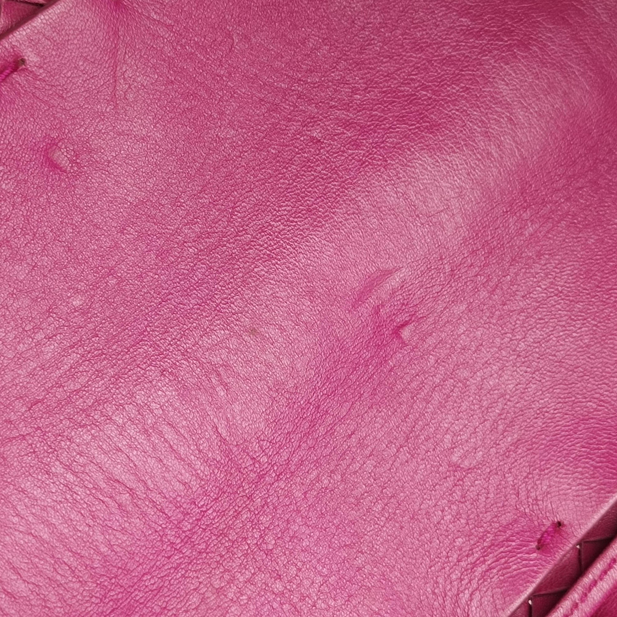 Pre-owned Bottega Veneta CABAT Rose lambskin  shoulderbag | stylenewstar