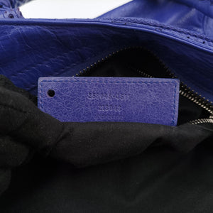 Pre-owned Balenciaga Giant City Purple lambskin  shoulderbag | stylenewstar
