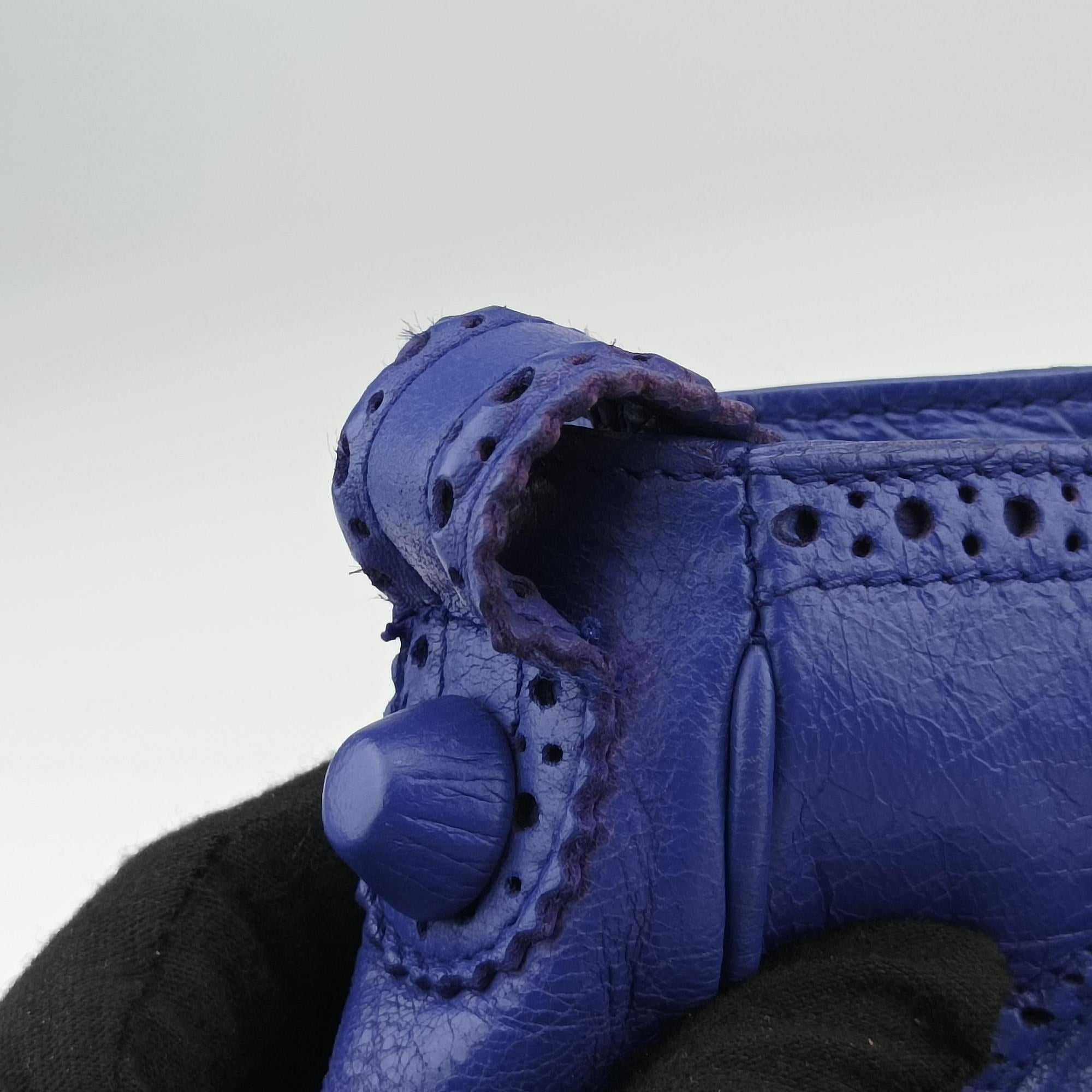 Pre-owned Balenciaga Giant City Purple lambskin  shoulderbag | stylenewstar