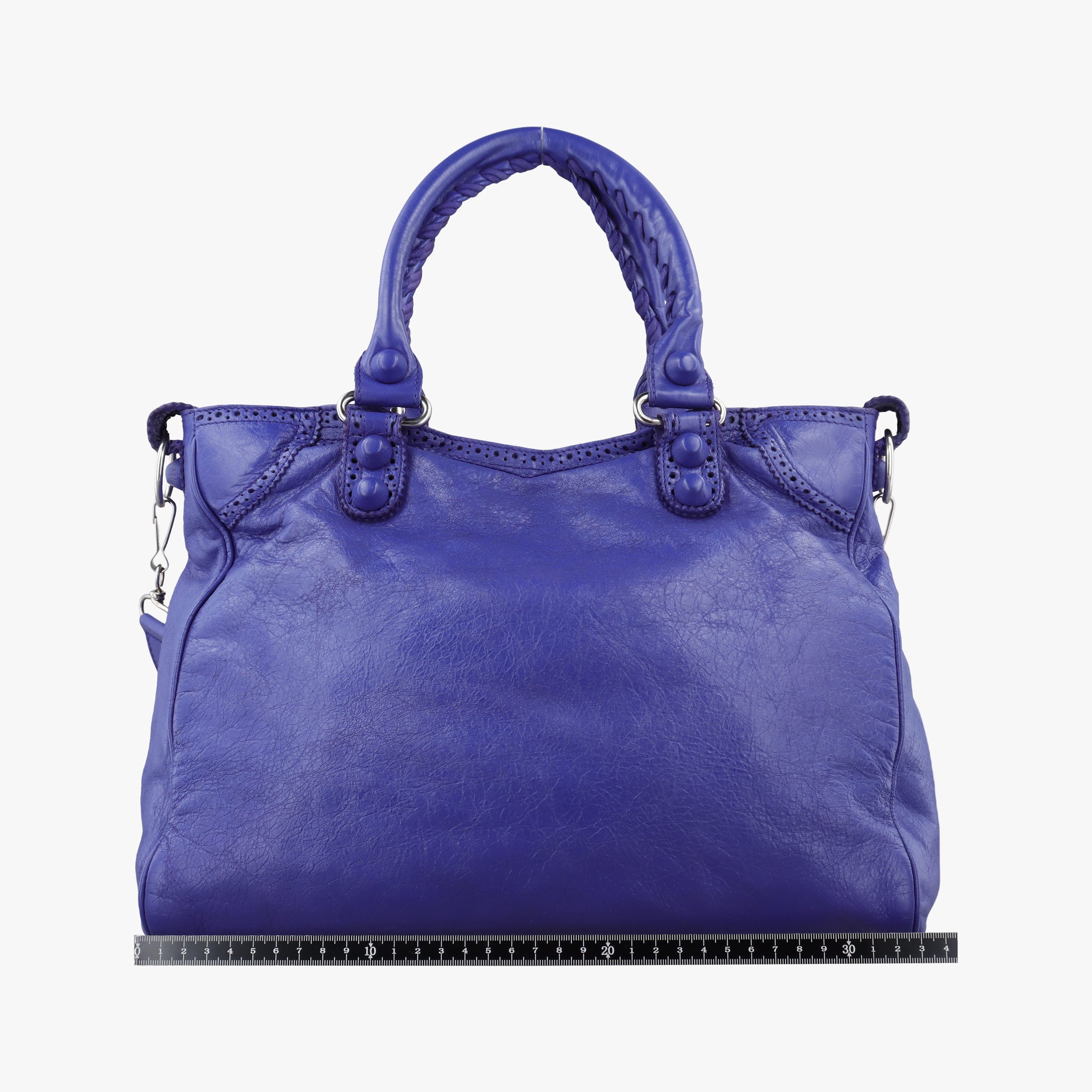 Pre-owned Balenciaga Giant City Purple lambskin  shoulderbag | stylenewstar