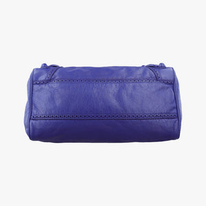 Pre-owned Balenciaga Giant City Purple lambskin  shoulderbag | stylenewstar