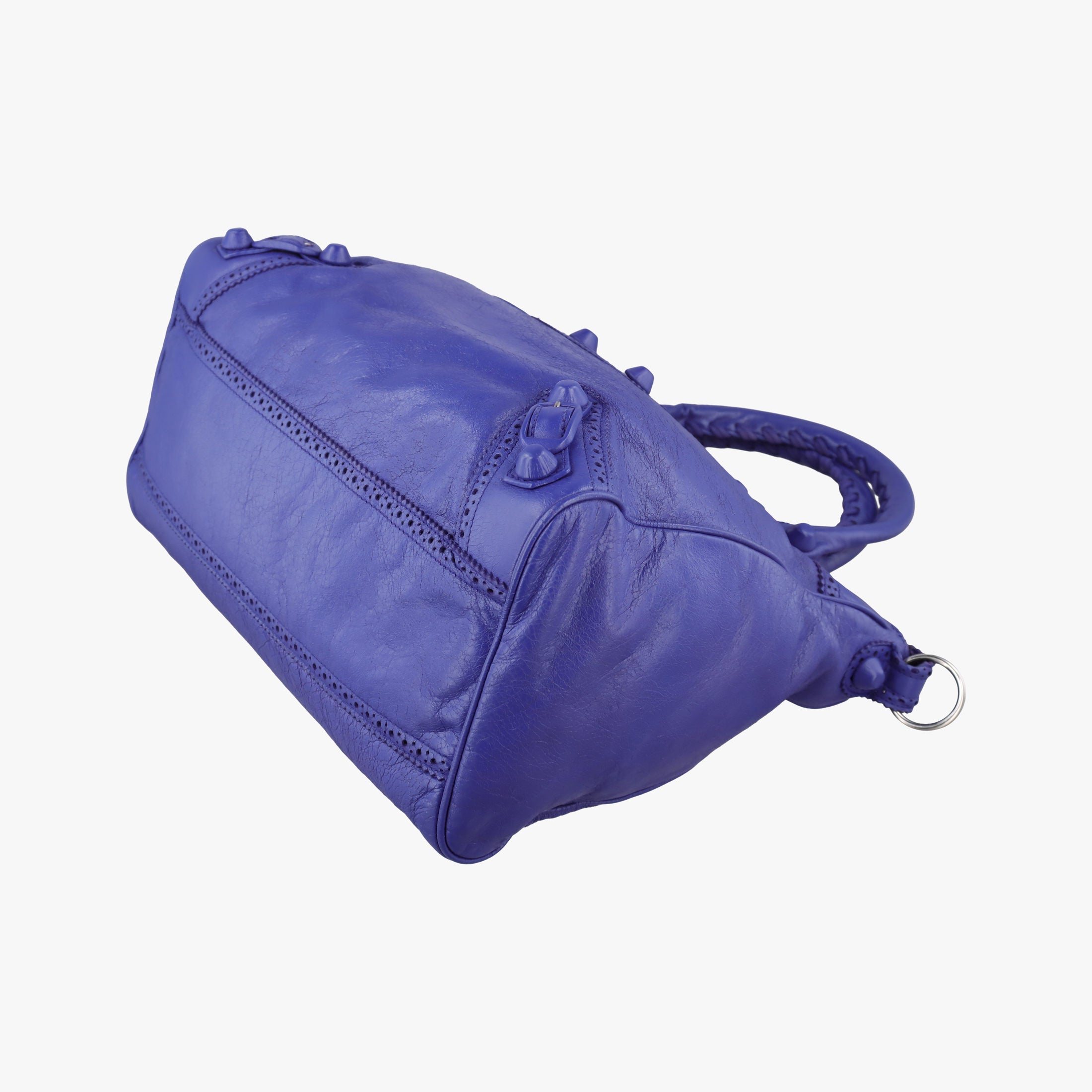 Pre-owned Balenciaga Giant City Purple lambskin  shoulderbag | stylenewstar