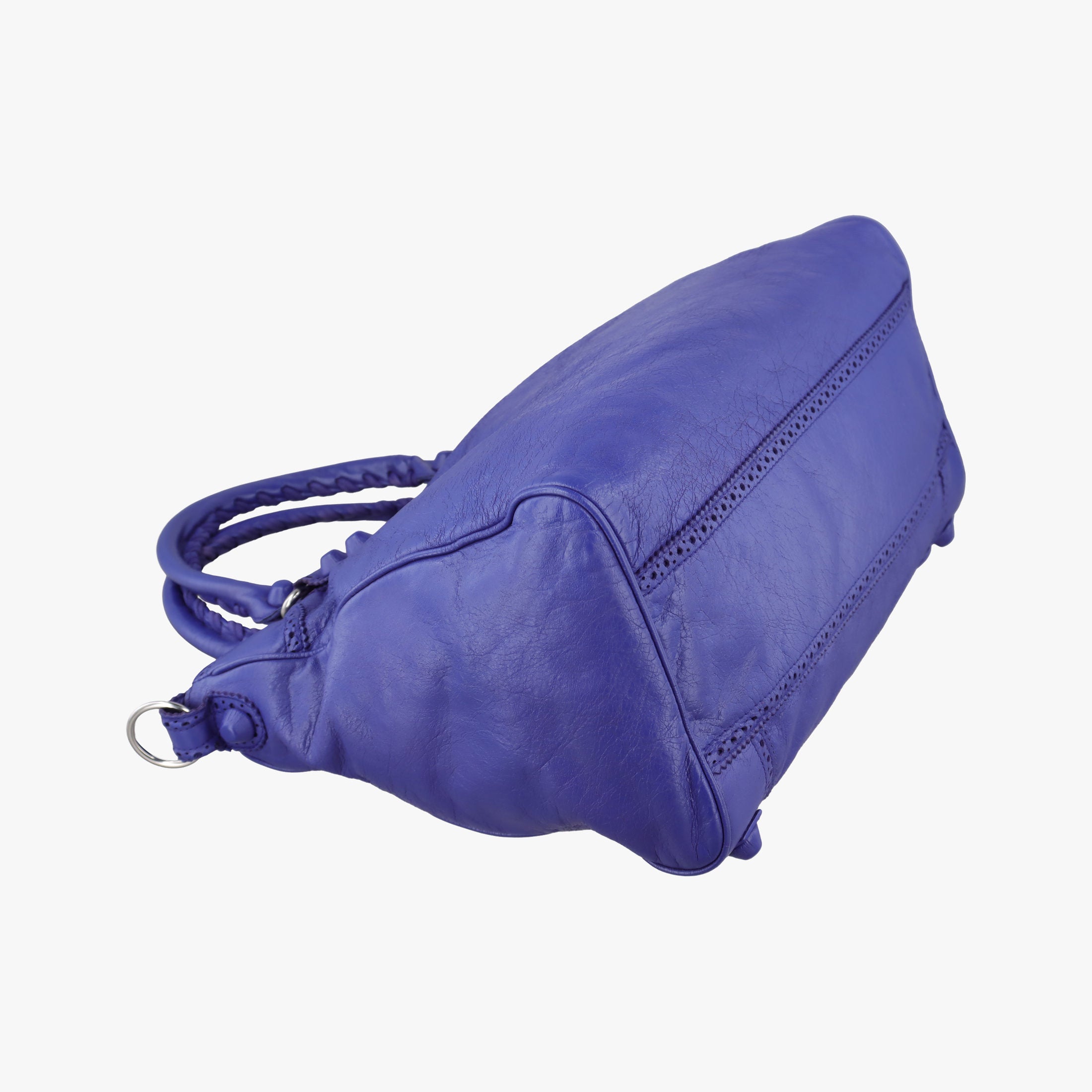 Pre-owned Balenciaga Giant City Purple lambskin  shoulderbag | stylenewstar
