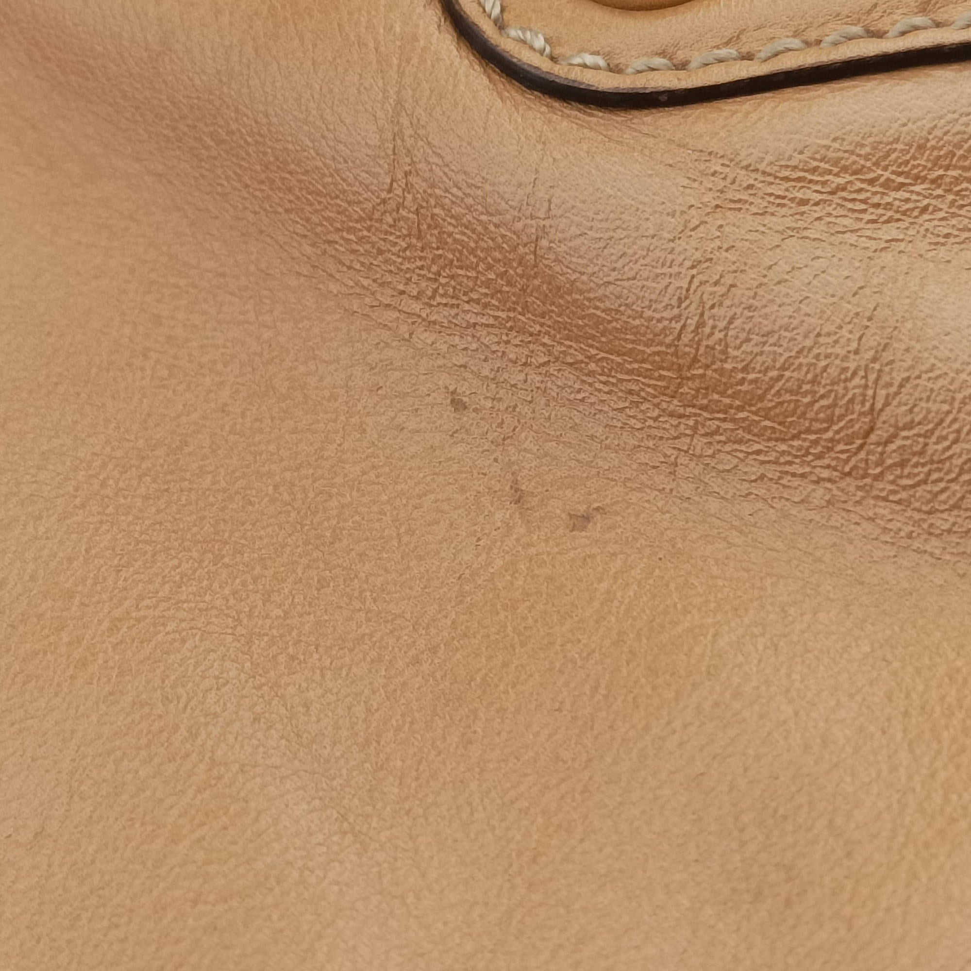 Pre-owned Gucci Dialux Britt Hobo Beige leather 167732 shoulderbag | stylenewstar