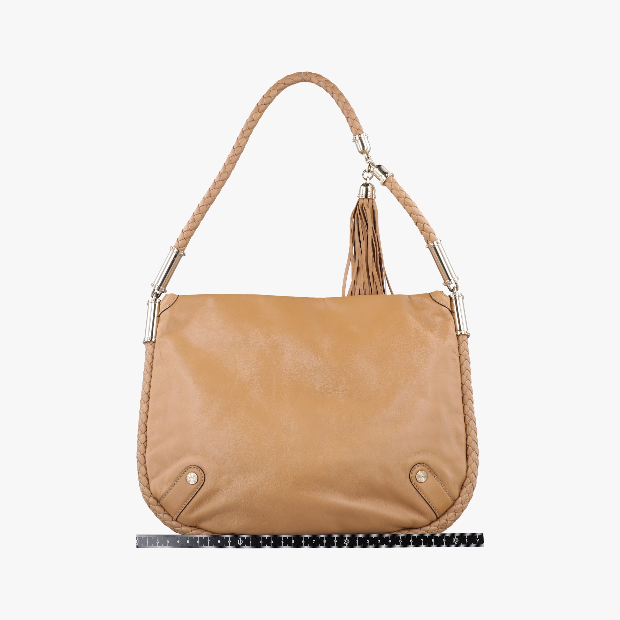 Pre-owned Gucci Dialux Britt Hobo Beige leather 167732 shoulderbag | stylenewstar
