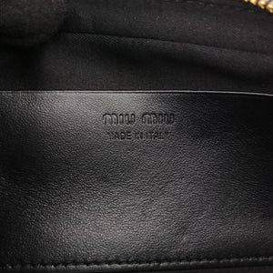 Vintage Miu Miu Logo belt Black leather  bum bag/waist bag | stylenewstar